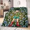 Hunter×Hunter Awesome Print Flannel Blanket, Cartoon Style for Bedroom Decor, Soft Bedding for Chairs, Portable Travel_LIAN