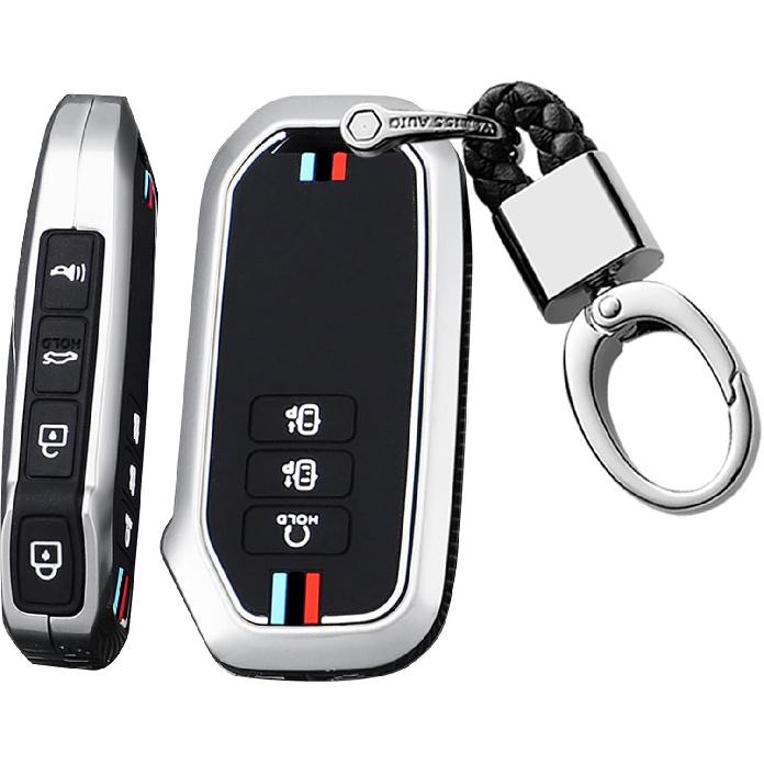 SANRILY Luminous 7 Button Key Fob Cover Fit for Kia EV6 GT K5 Sorento 2023 2022 Carnival Seven MQ4 Sportage NIRO Key Keyless Full Protection Key Case