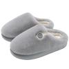 Warm wool cotton slippers autumn and winter home warmth = plush household non-slip soft bottom bag head half cotton mop