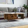 VidaXL Coffee Table Smoked Oak 90x50x36.5 Cm Engineered Wood 830561