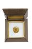 Pekingese, Pekinese, Peke - Dog Brooch In Decorative Box, Elegant Gold-plated Pin, Art-Dog Brand Jacket Pin