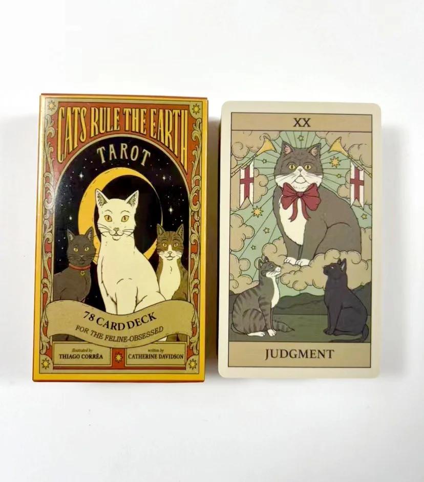 HOT!!! Cats Rule Earth tarot cards A 78 Oracle English Visions Divination Edition Deck Borad Playing Games
