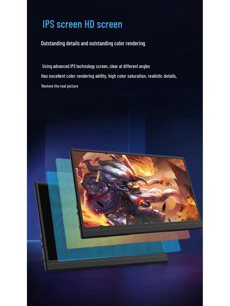 14/15.6 Inch 4K IPS 144HZ Portable Touchscreen Monitor for Laptops & Switch