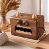 Cute Wooden Tissue Boxes,Walnut Wood Tissue Case Holder Napkin Storage Holder Nordic Home Living Room Desktop Decor Gifts