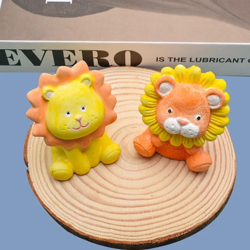 Cute Lion Silicone Candle Mold 3D Animal Soap Plaster Resin Cement Casting Molds DIY Chocolate Ice Cake Baking Tools Home Gift