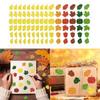 10 Sheets Autumn Sticker Maple Leaf Labels Sticker Reward Sticker Decorative Sticker Labels for Thanksgiving Day