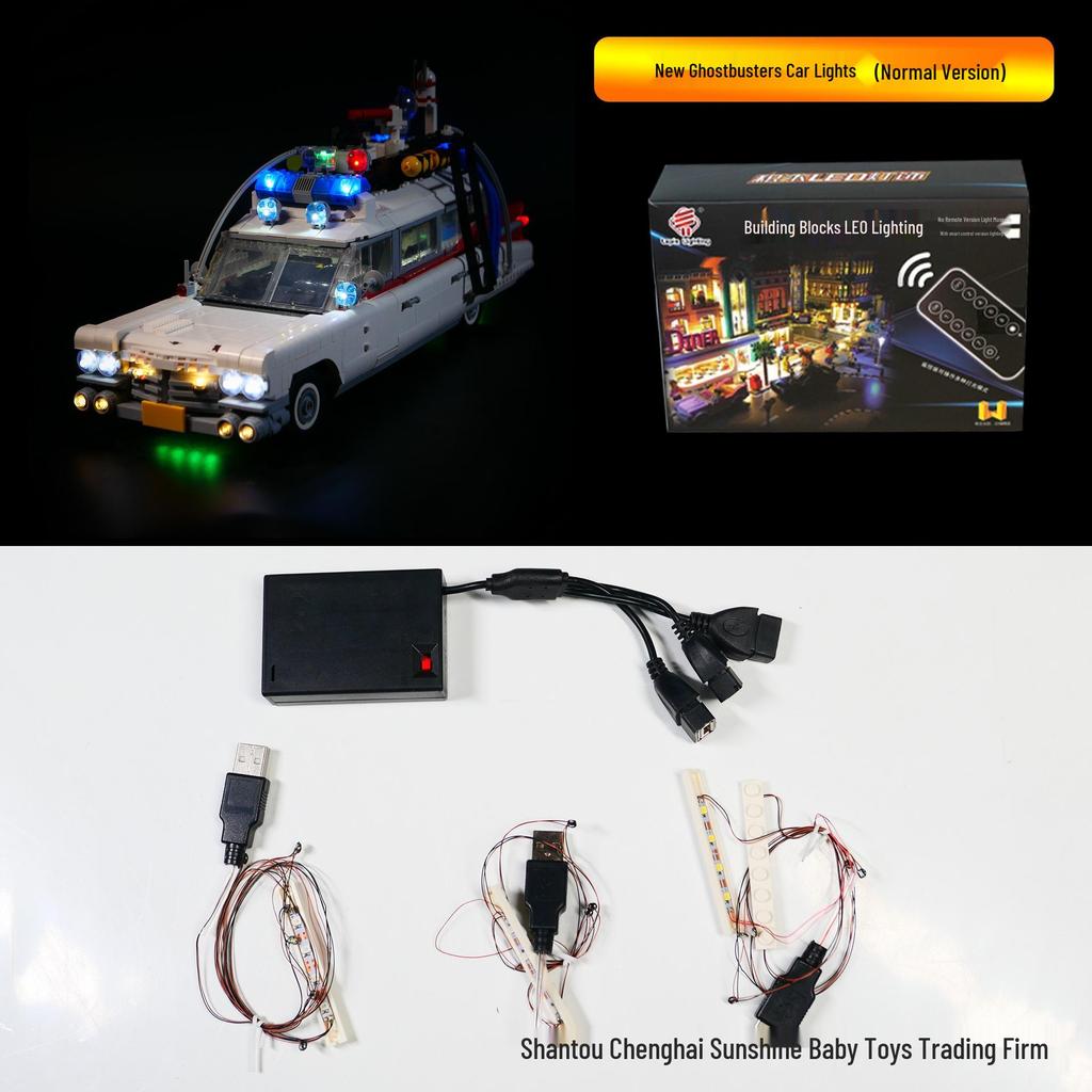 LED Remote Control Lights Compatible with LEGO 10274 Ghostbusters Ecto-1