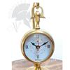 Antique Brass Table Clock Vintage Glass Clock Watch for Study Table, Decor, Office Desk, Home Decor, Wedding Gift Item