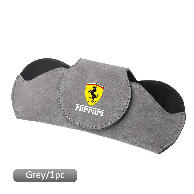 Car Glasses Case Sunglasses Storage Box Clip For Ferrari SP1 812 F40 F12TDF SF90 458 488 599 612 FF F12 Decoration Accessories JQ3