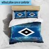 3PCS Hambur-ger Of Victory Symbol Bedding Set,Including 1pc Duvet Cover And 2pcs Pillowcases Perfect for Bedroom, Dormitory, Fan Christmas Gift