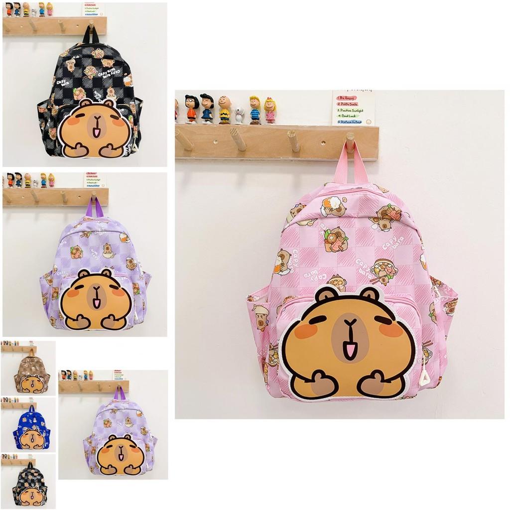 Charming Capybara Cartoon Preschool Backpack In Multiple Colors For Young Children 2-5 Years