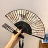 with Tassel Folding Fan Art Craft Woman Fans Vintage Folding Hand Fan  Gifts
