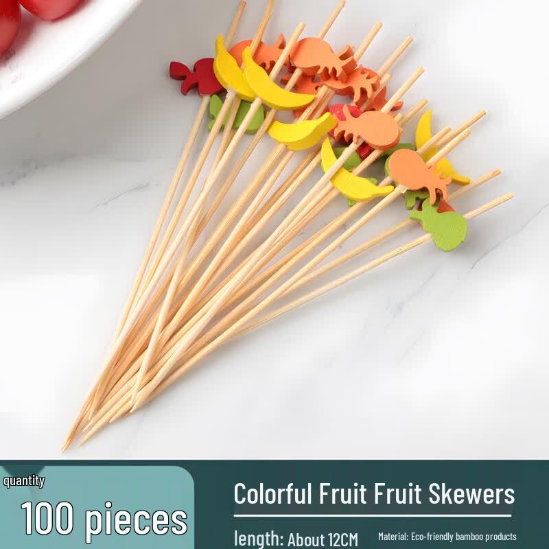 Decorative Bamboo Fruit Skewers