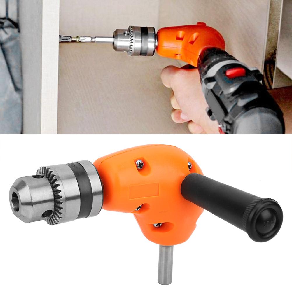 90 Degree Right Angle Drill Attachment Portable Compact Punch Adapter Attachment Tool