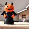 3PCS Pumpkin Man Statues Halloween Decoration Handmade Resin Pumpkin Tabletop Ornament for Mantels Tabletop Display