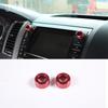 Car Air Condition Knob Audio Volume Control Button Circle Decoration Trim Ring Cover For Toyota Tundra 2007-2013 Accessories