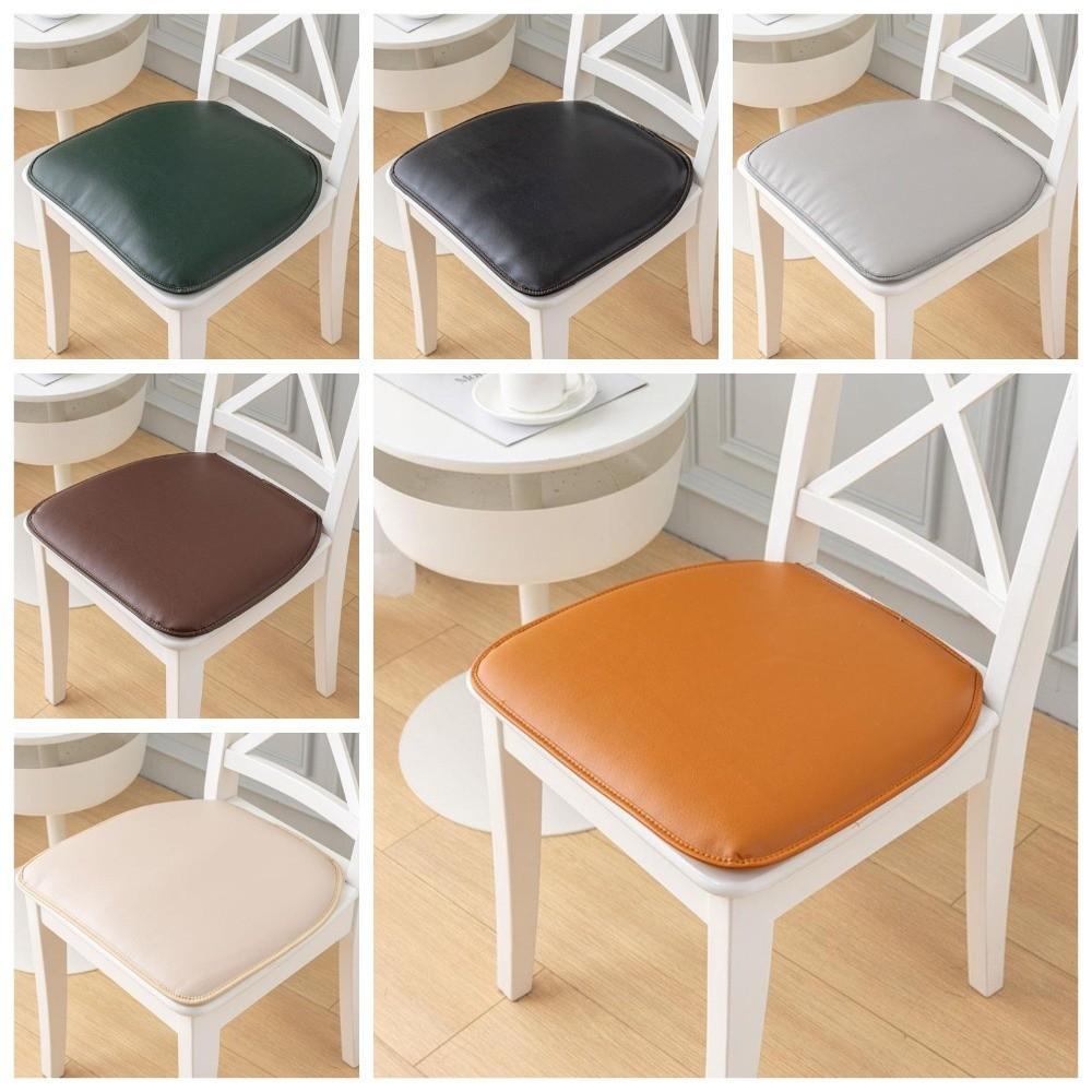 High-Quality 40*43cm Seat Cushion Faux Leather Waterproof Chair Cushions Thickened Non Slip Chair Pads for Dining Chairs