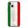 Luxury Phone Case For Apple iPhone 11 15 14 Pro MAX 12 13 7 8 Plus X XR XS MAX SE Silicone Black Cover Funda ITALY Flag