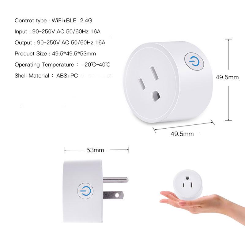 Matter Smart Plug: 16A Circuit Breaker with HomeKit, Alexa, and Google Compatibility (US, EU, UK Standards)