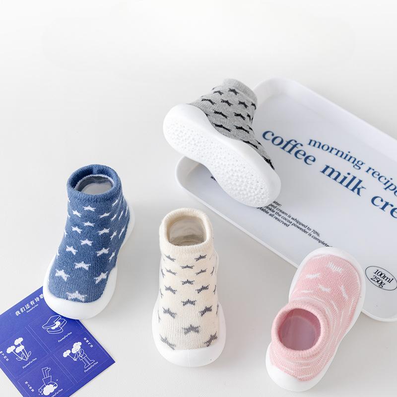 New Baby Toddler Shoes Indoor and Outdoor Baby Soft Sole Floor Shoes and Socks Double Socks Body Non-slip and Breathable