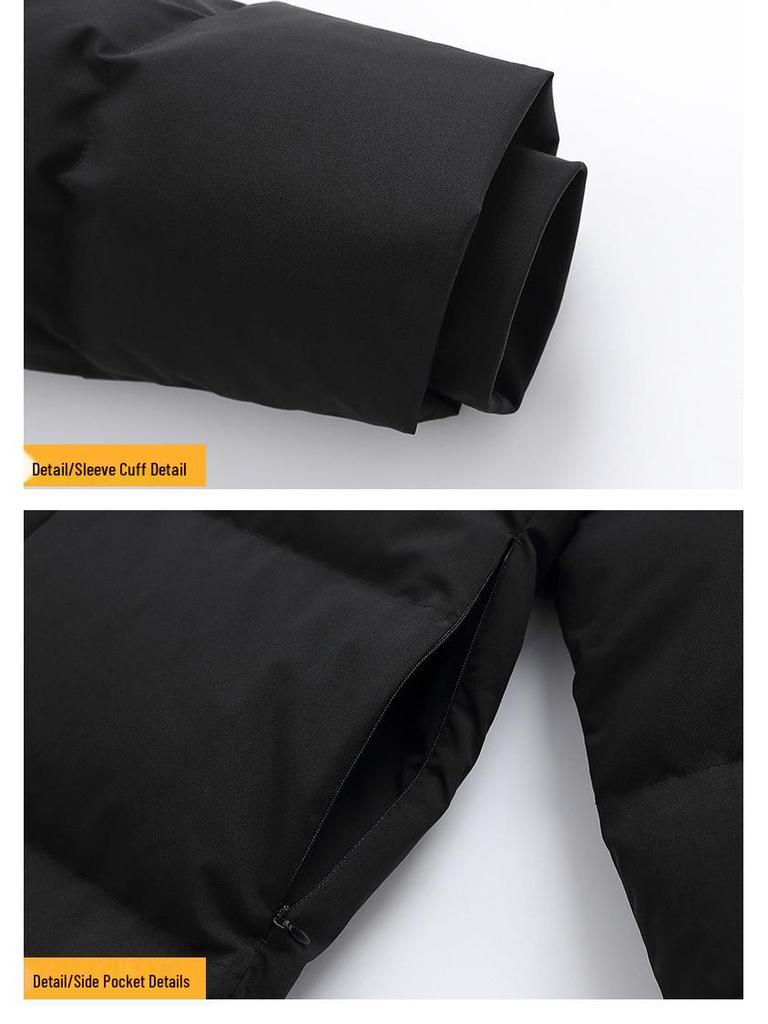 Unisex Long Winter Over-the-Knee Down Coat - Warm & Windproof, Beijing Film Academy Style