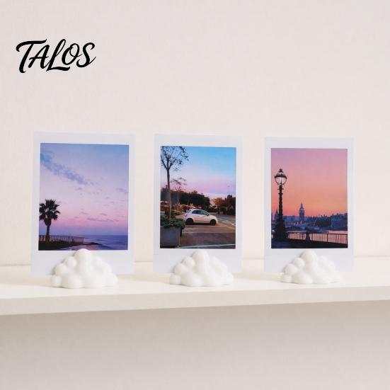 Kids Art Display Stand 5Pcs 3D Printed Photo Stand, Decorative Rack, Lovely Cloud Shape Picture Precious Memory Frame Holder for Photos Leaf