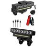 9 LED Bicycle Headlight IPX5 Waterproof High Brightness Bike Light Power Display Shockproof Bike Lamp Outdoor Cycling Equipment