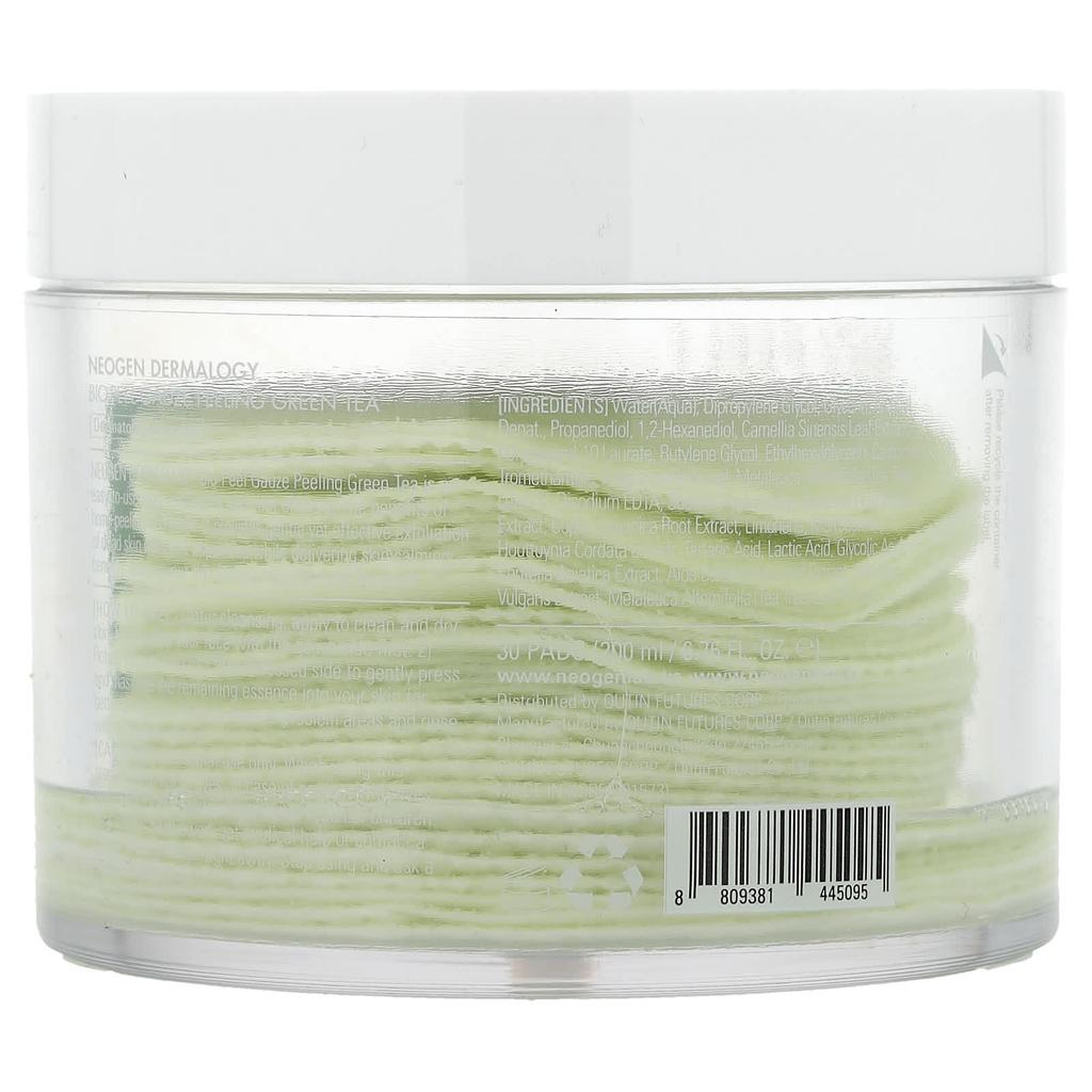Bio-Peel, Gauze Peeling, Green Tea, 30 Pieces, 200 Ml