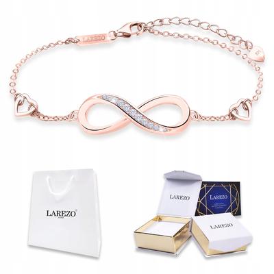 Gilded Bracelet Infinity Zirconia Forever Love 925 Silver