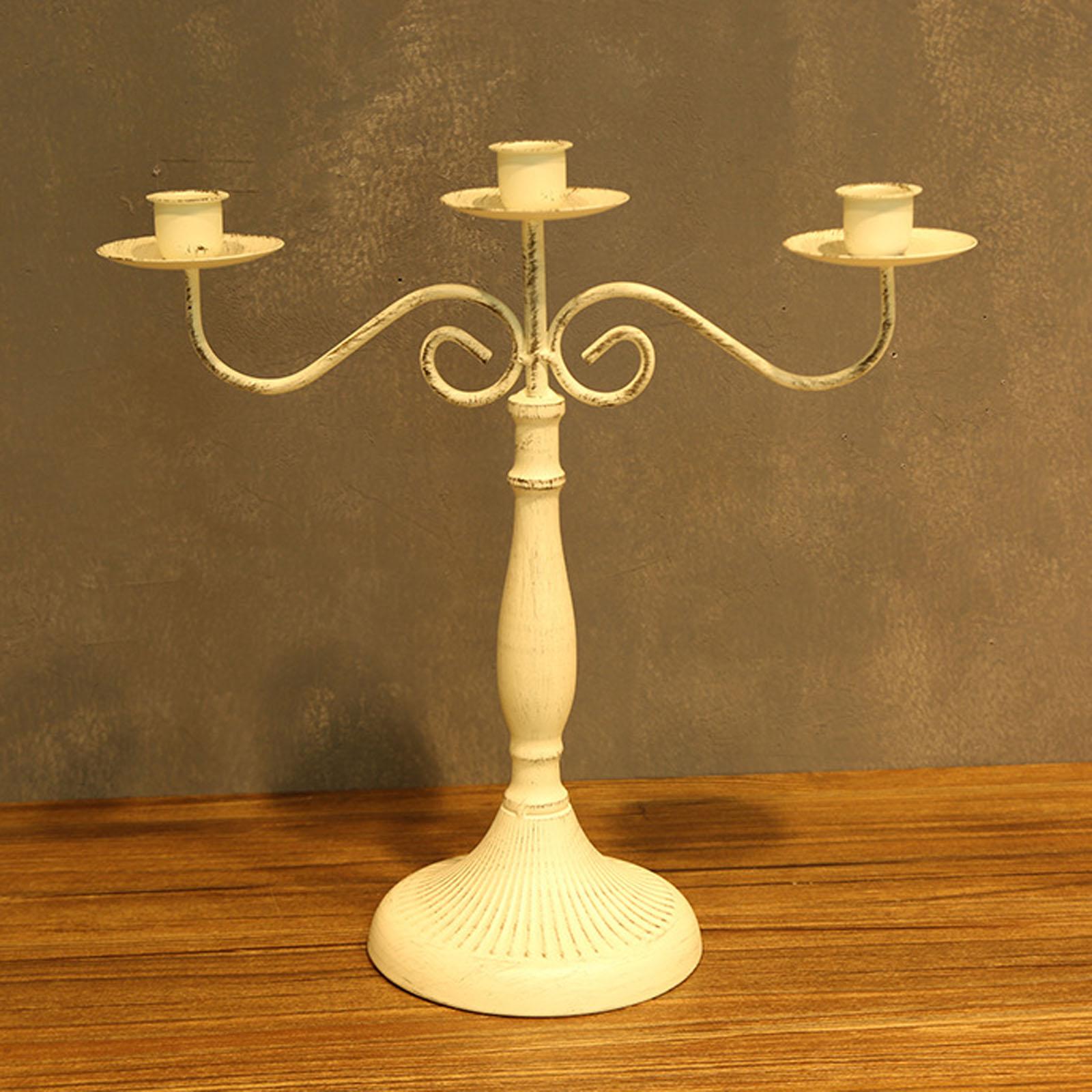 

Iron Candlesticks , Three,Head & Five,Head Candle Holders, Candlelight Dinner Atmosphere Decor for Home Dining Rooms One Size