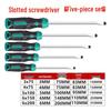 Industrial Grade Magnetic Screwdriver Set: High Hardness Torx, Phillips & Slotted