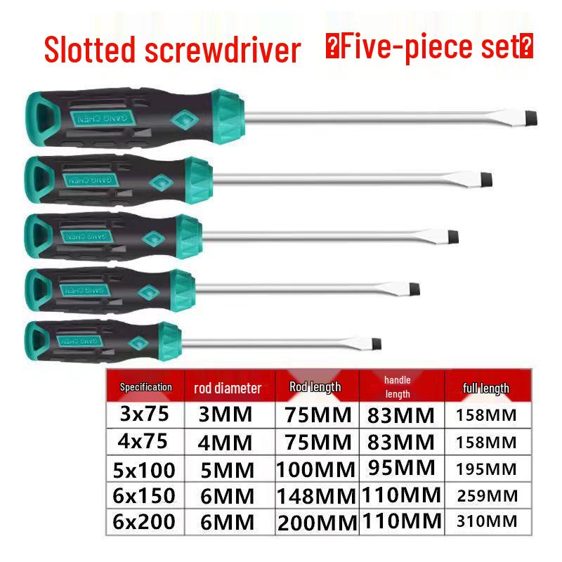 High Hardness Industrial Screwdriver Set: Strong Magnetic Torx, Phillips, Slotted.