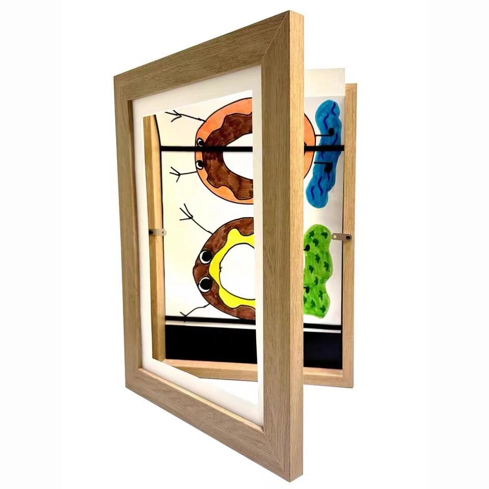 Kinder Kunst Rahmen Magnetisch A3 A4 Wechselbar Kinder Frametory für Foto Zeichnung Gemälde Bilder Anzeige Aufbewahrung Fotorahmen