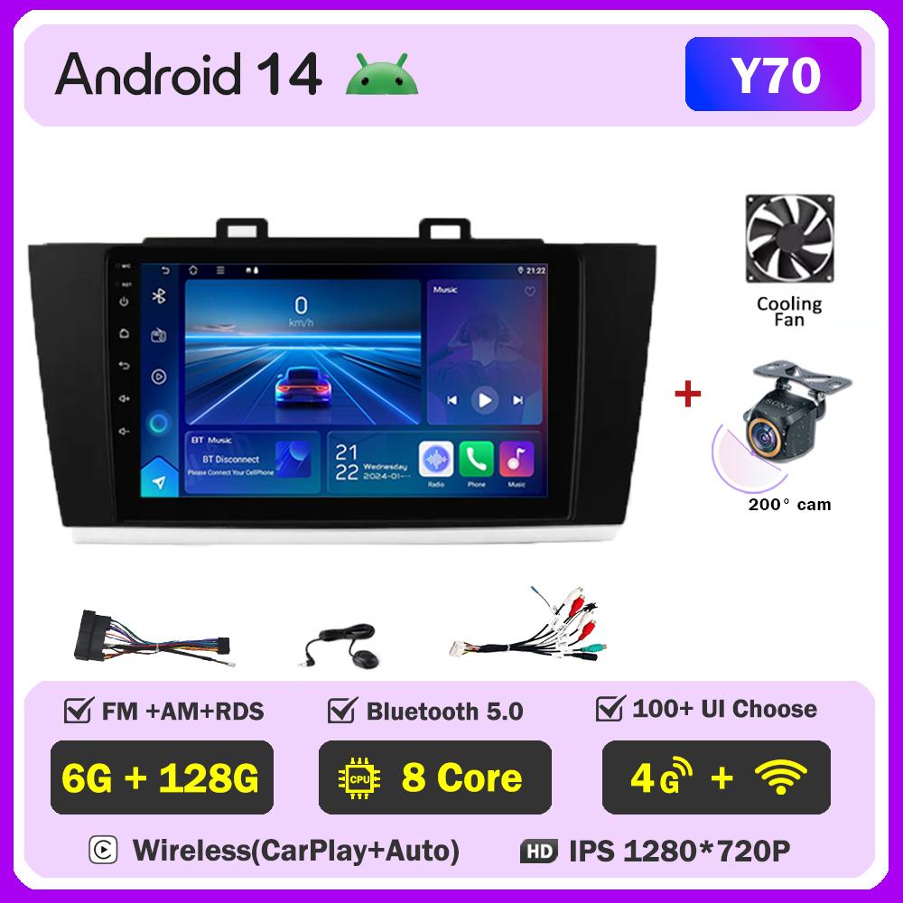 For Subaru Legacy Outback 2015-2018 Car Radio Player Car Carplay Screen Autoradio Mirror Link Car Intelligent Systems RDS DSP