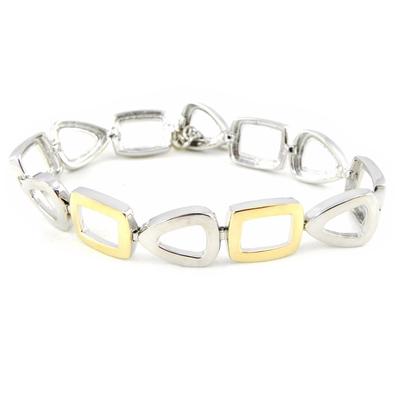 [H3899] - Vergoldetes Armband 'Göttliche Choreografie' 2-farbig