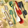 Heat-Resistant Non-Slip Silicone Spatula Spoon for Baby Food and Daily Kitchen Use