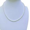 Exquisite 3-4mm Round Natural Pearl Necklace with Sterling Silver Extension Chain and Certificate