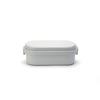 Miyoshi Seisakusho GEL-COOL Lunch Box with Integrated Ice Pack, Dome M, Oyster Gray, 0101-0167
