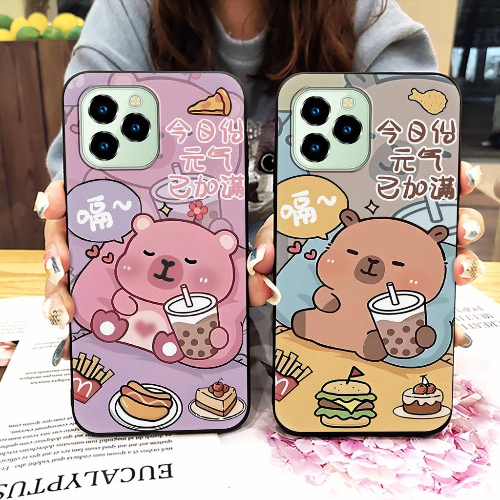 TPU Couple Phone Case For Oukitel C21 Pro Soft case Cartoon Cute Fashion Design Dirt-resistant Protective Anti-dust