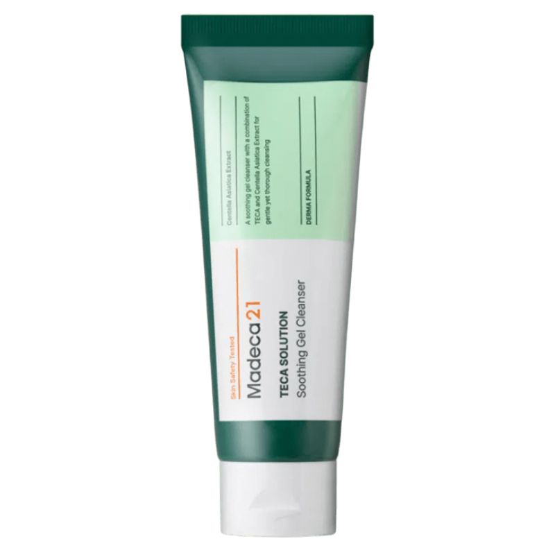 MADECA21 TECA Solution Beruhigendes Gel-Gesichtsreiniger Sanft Beruhigend & Niedriger pH-Wert Gesichtswaschmittel 100ml