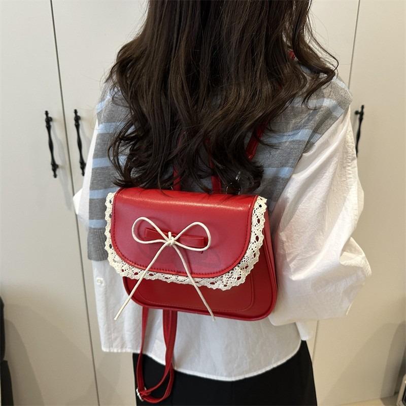 

Летний новый нишевый дизайн женский рюкзак персонализированный простой модный милый повседневный рюкзак чёрный