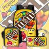 Cartoon Chocolate M-M&M's Logo Child School Backpack with Lunch Bags ,Pencil Bags ,School Bags for Boys Girls Best Gift