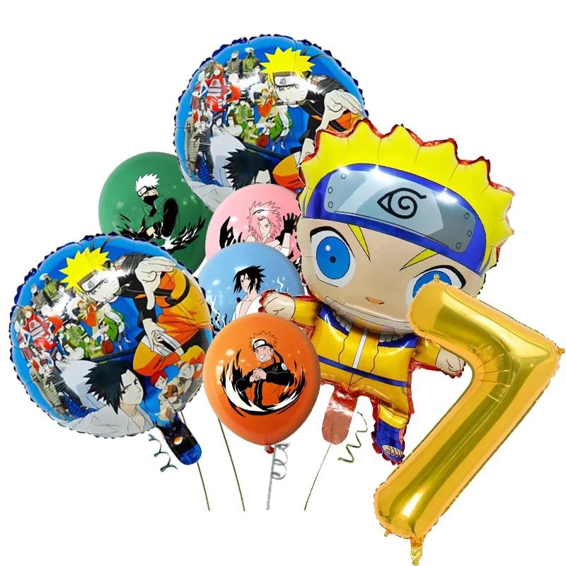 Naruto Dekorace Kreslené Narozeninové Deco Čelenka Party Suvenýry Batoh Plakát Jednorázové Party Nádobí Ubrus Talíře Hrníčky