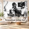 Custom Name Wall Hanging Tapestry,Central Cee Decorative Backdrop Tapestry For Dorm Home