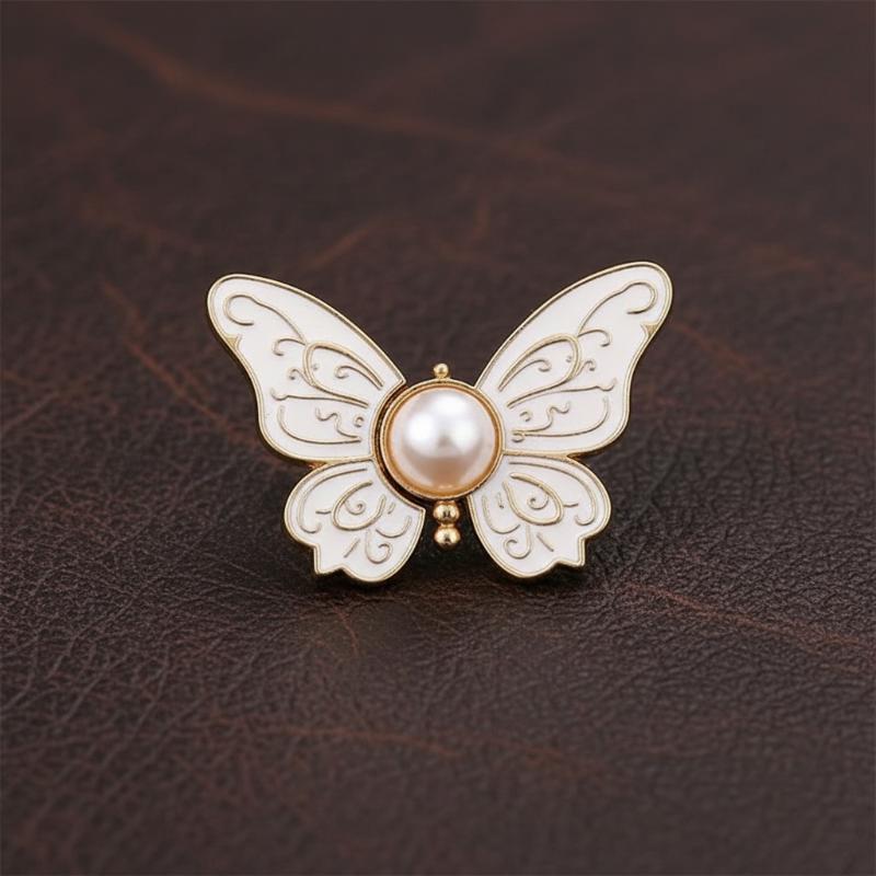 Adjustable Waist Clip Brooch Butterfly Slimming Pin for Women Collar Accessory Elegant Fashion for Dresses and Shirts