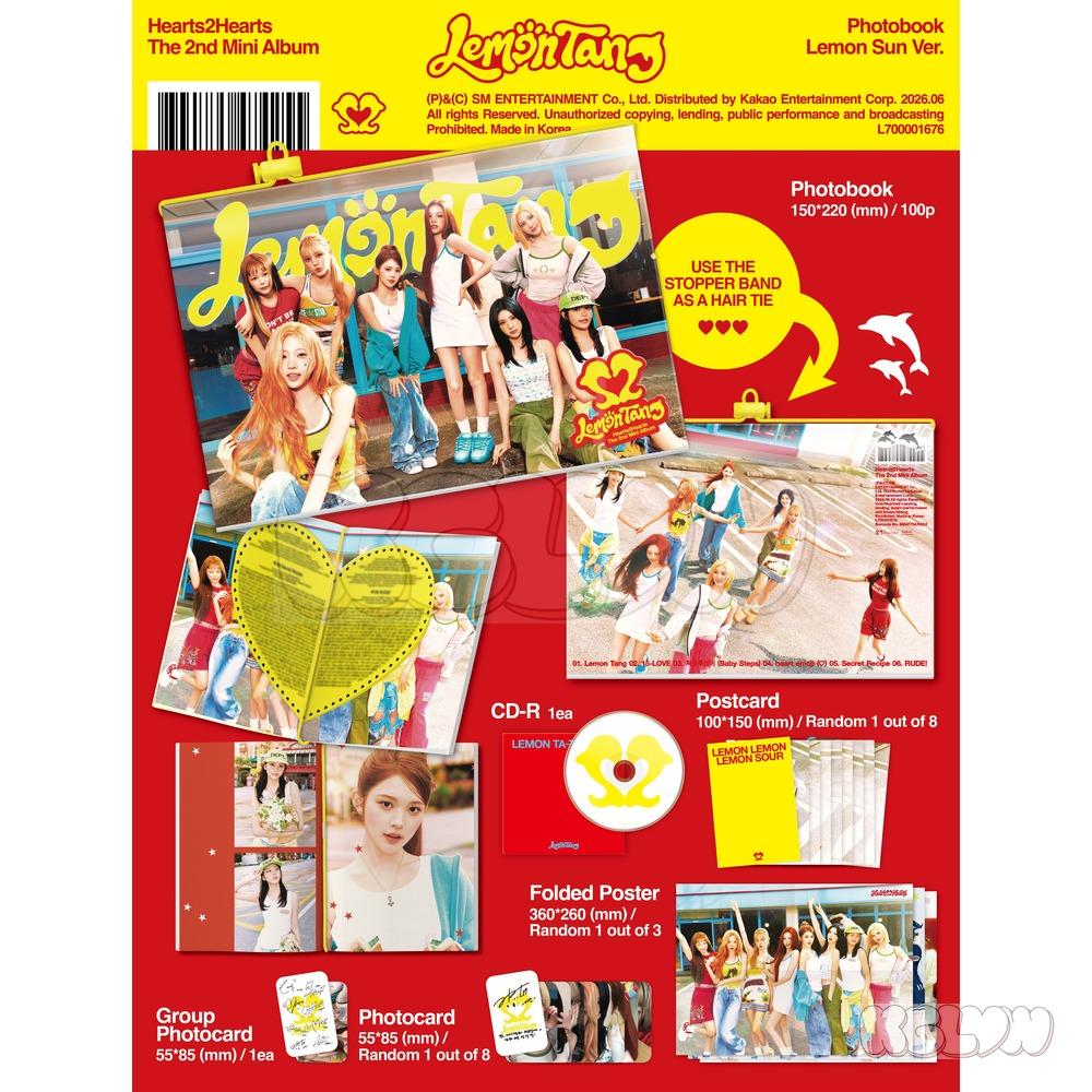 [Pre-order] Hearts2Hearts 2nd MINI Album [Lemon Tang] Version Select Official K-POP Album CD