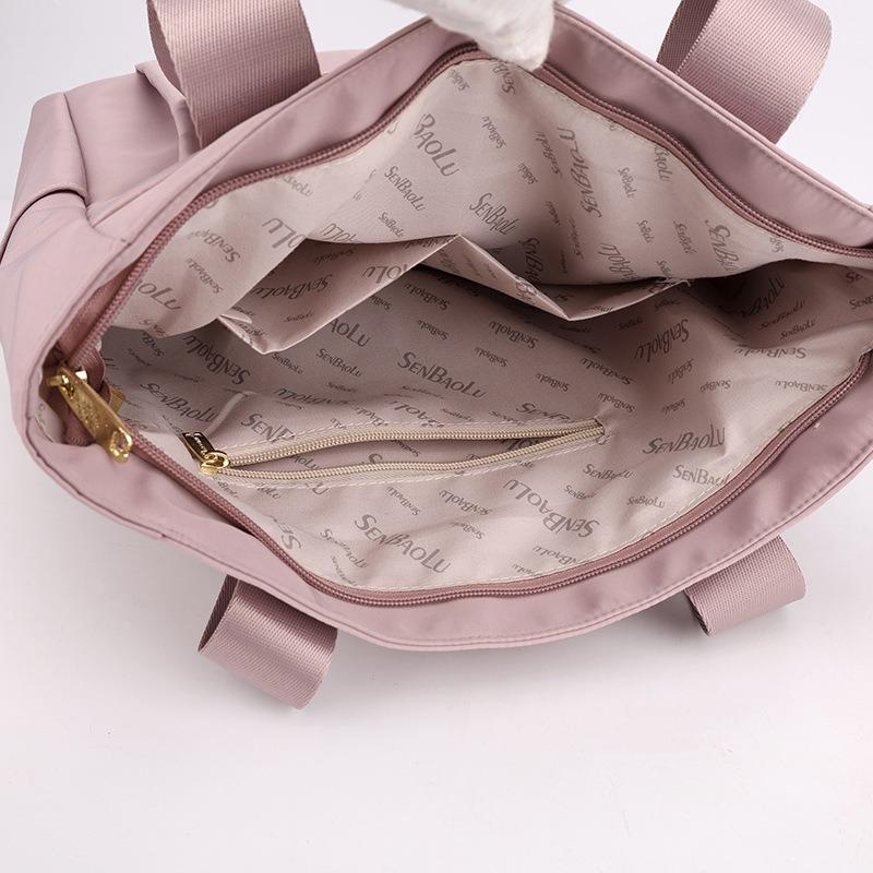 Casual Women's Bag Style Summer New Large-capacity Casual Solid Color Nylon Cloth Shoulder Portable Mother Bag