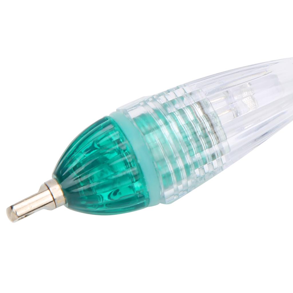 Fishing LED Lure Light Squid Shape Green Light Color Bait Underwater Lamp with Hook