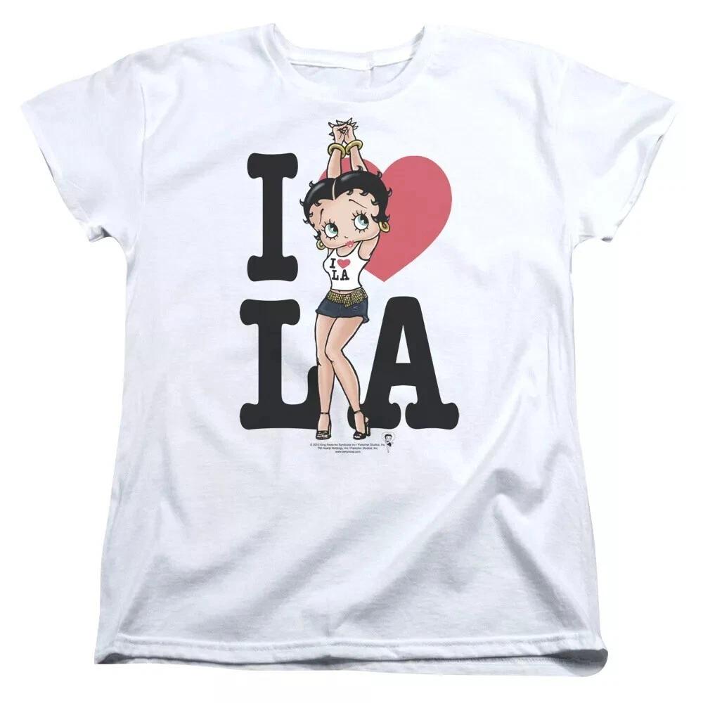 Betty Boop  I Heart LA  Women s T-Shirt M