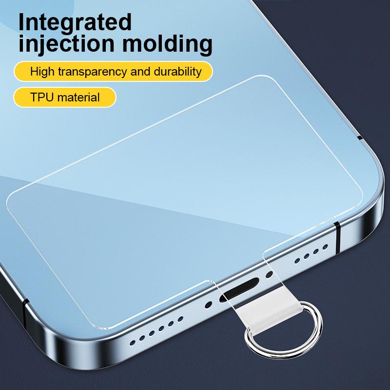 Tpu Mobile Phone Case Crossbody Lanyard High Transparent Gasket Connector Patch Anti-Lost Fixed Film